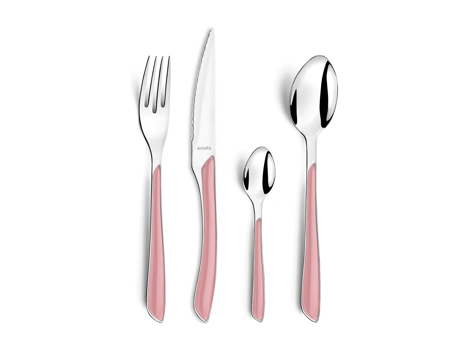 Set de 24 cubiertos Eclat Amefa acero inoxidable rosa