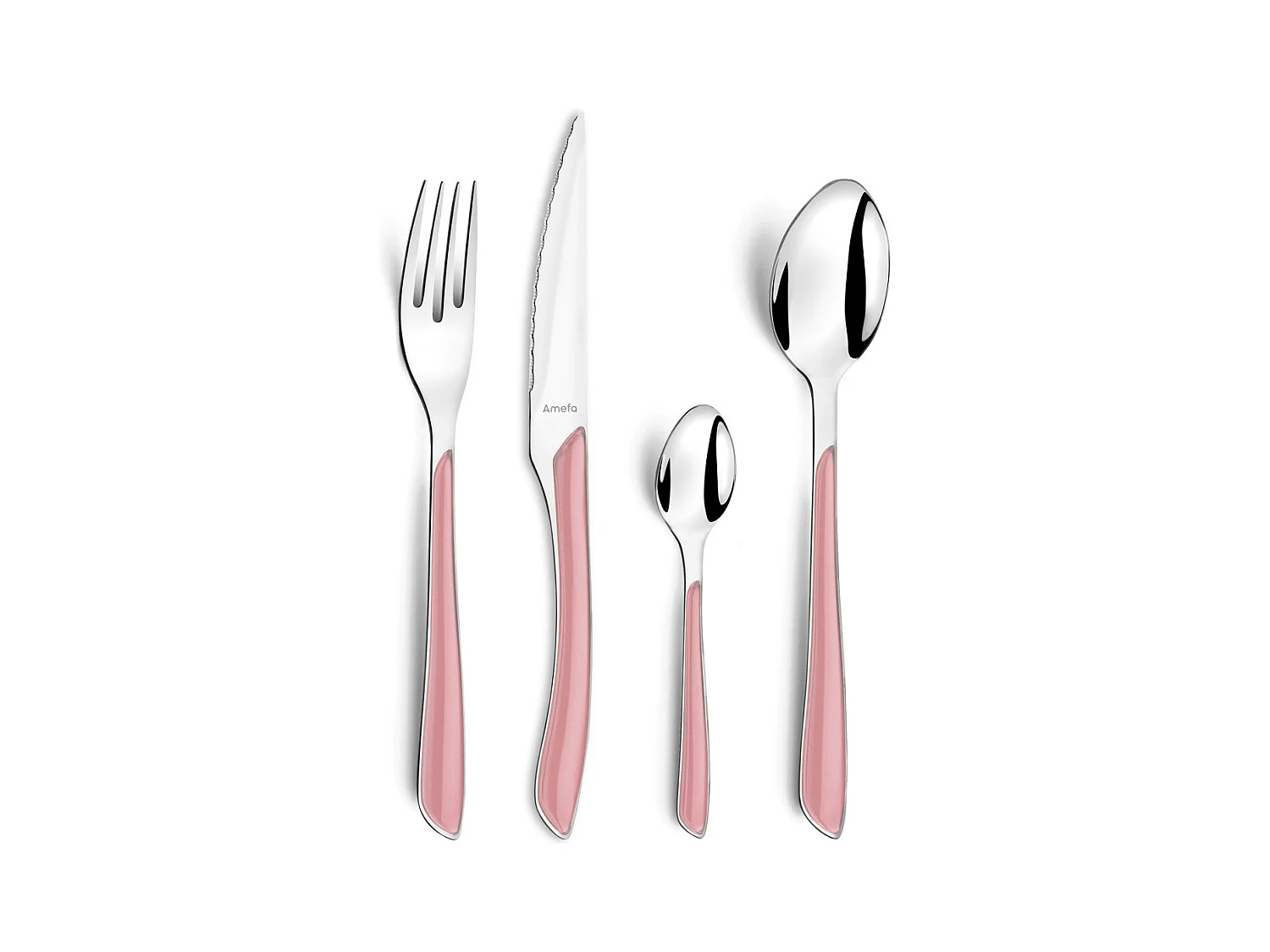 Eclat Pastel Rose - Ménagère 24 pièces