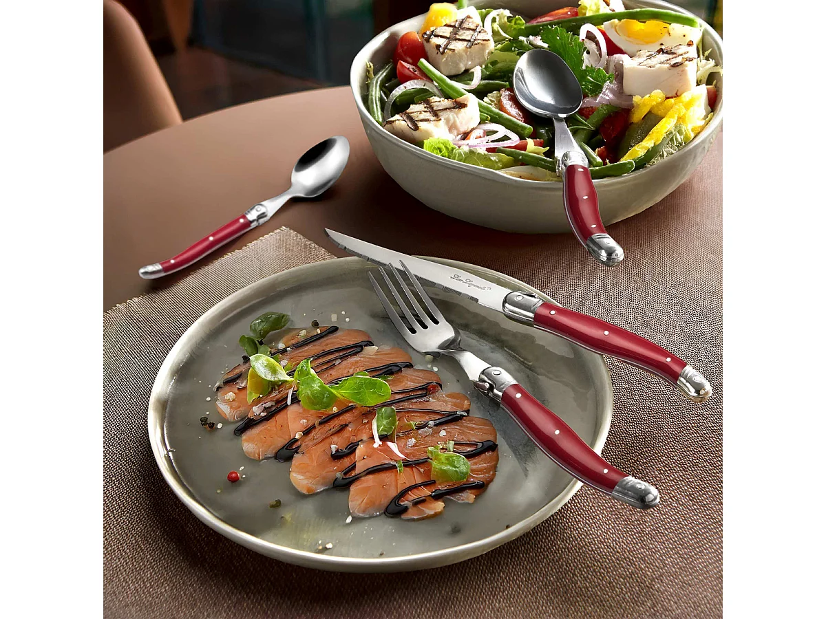 Tradition - Ménagère 24 pièces Rouge