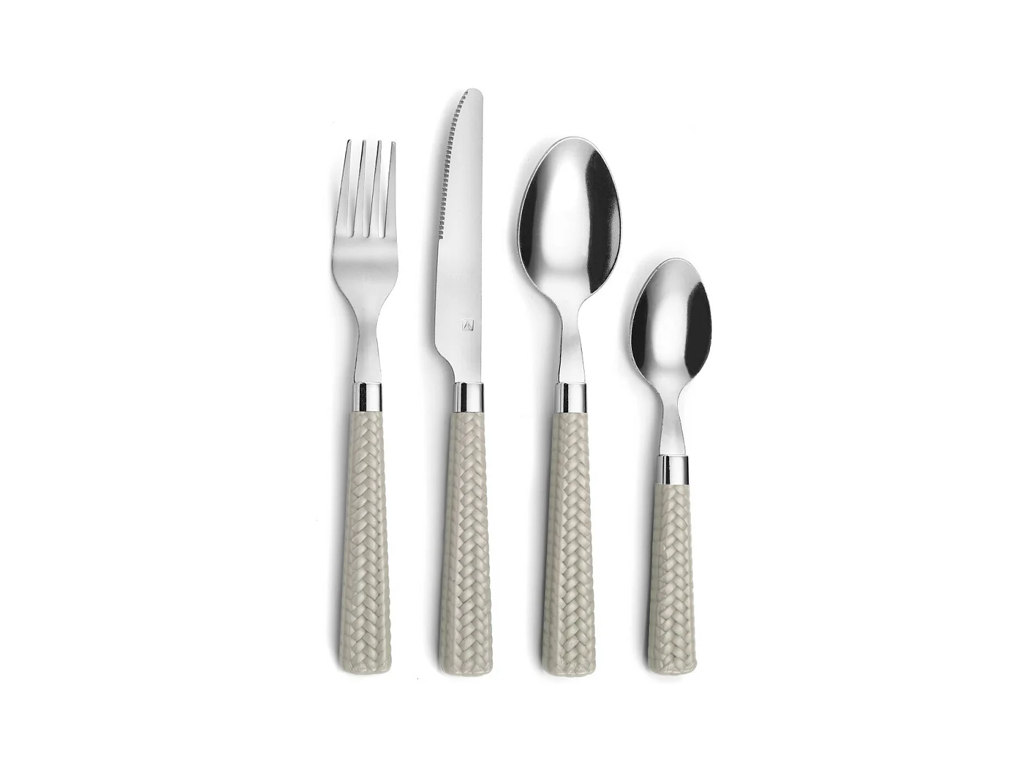 Paille Taupe - Ménagère 24 pièces