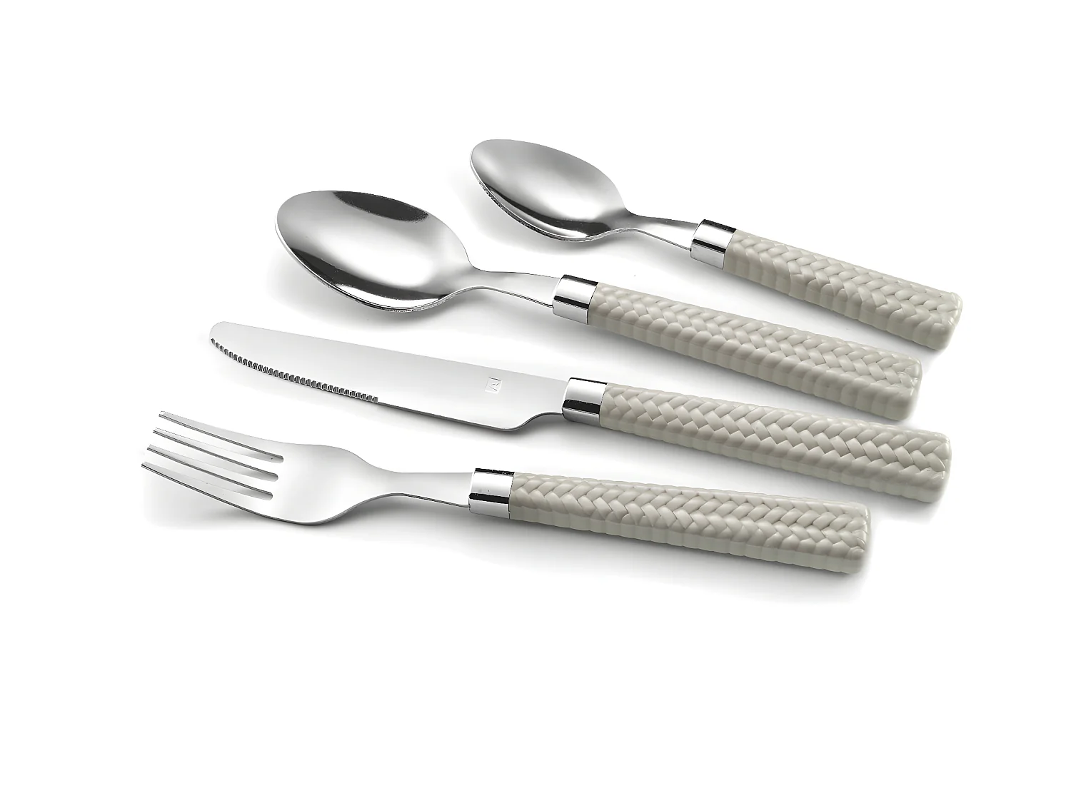 Paille Taupe - Ménagère 24 pièces