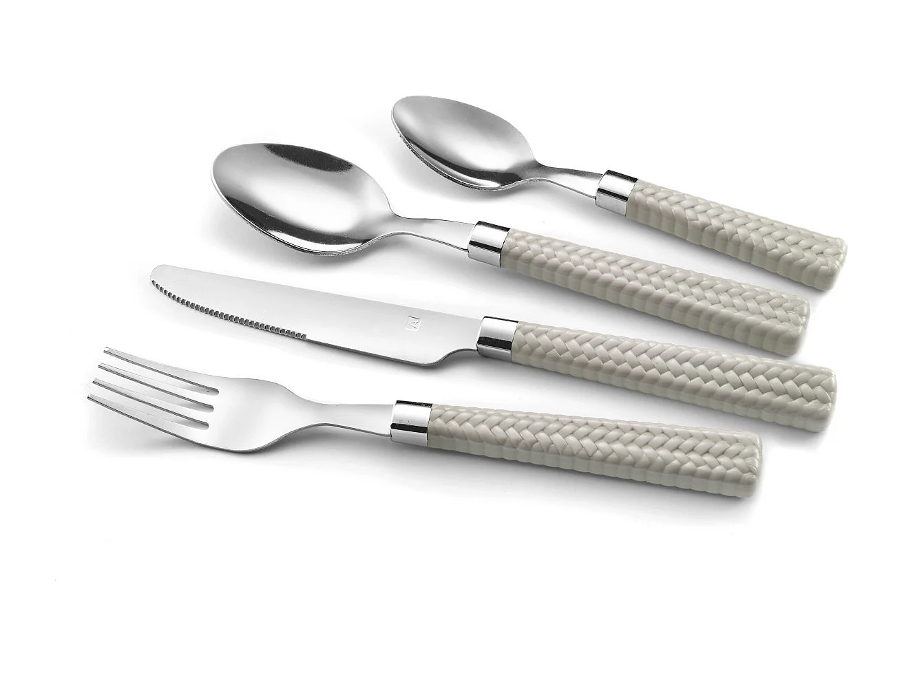 Paille Taupe - Ménagère 24 pièces