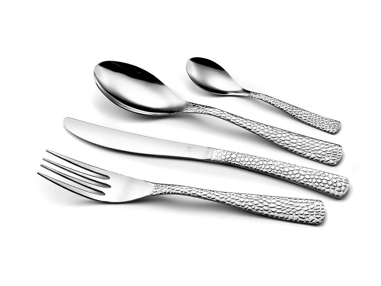 Set de 24 cubiertos Tam Tam Amefa mango grabado inox