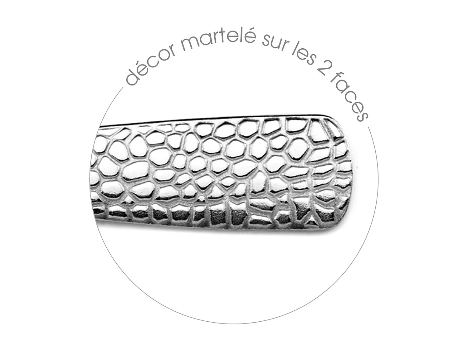 Set de 24 cubiertos Tam Tam Amefa mango grabado inox