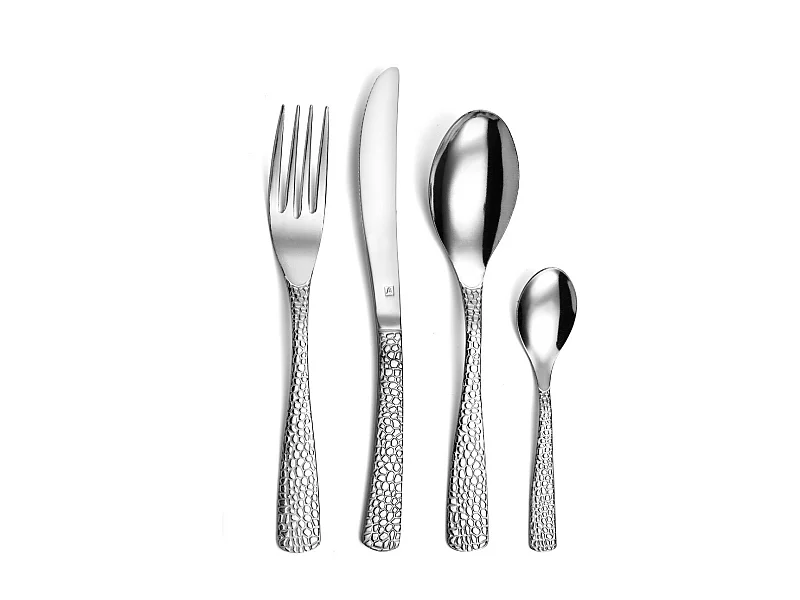 Set de 24 cubiertos Tam Tam Amefa mango grabado inox