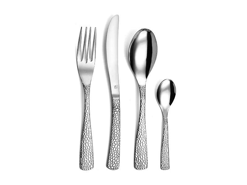 Set de 24 cubiertos Tam Tam Amefa mango grabado inox