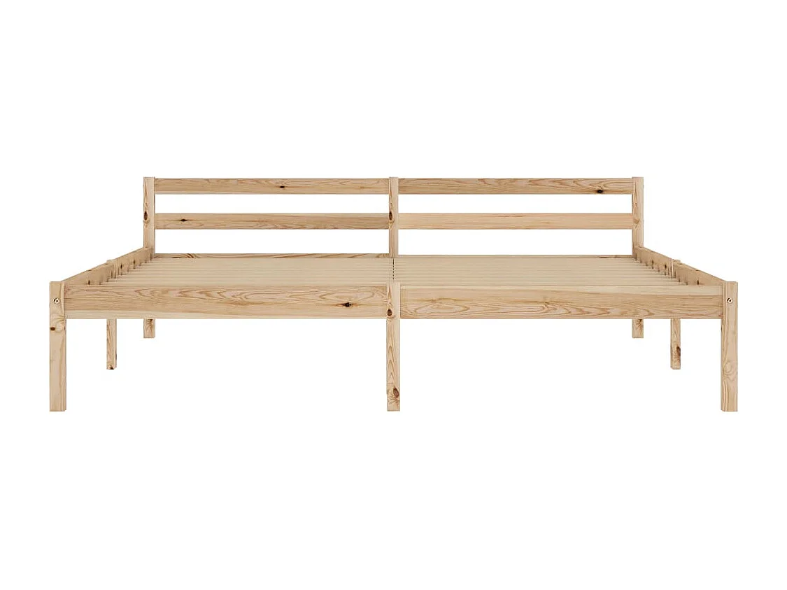 Cadre de lit Bois de pin massif 160 x 200 cm