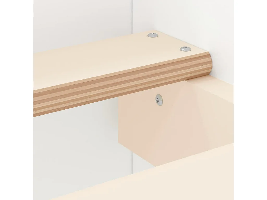 Estrutura de cama com cabeceira e apoio pés 160x200 cm branco