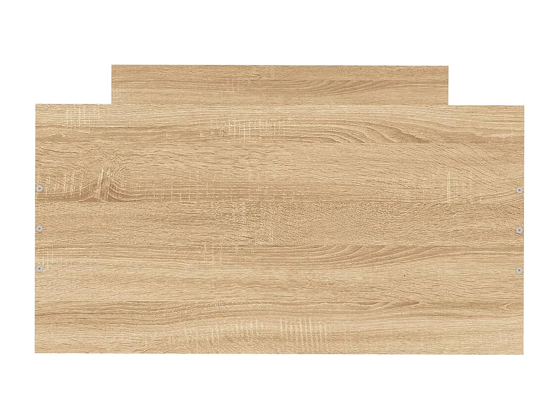 Cadre de lit chêne sonoma 75x190cm petit simple bois ingénierie