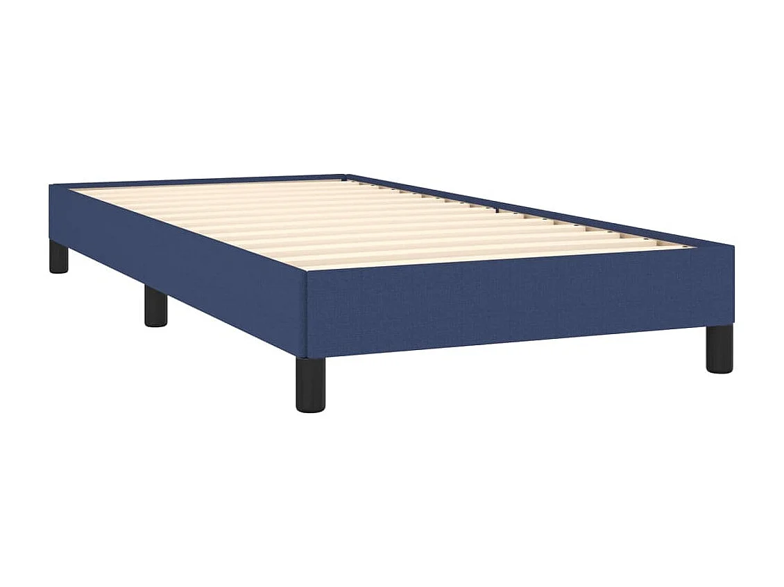 Estrutura de cama 90x190 cm tecido azul