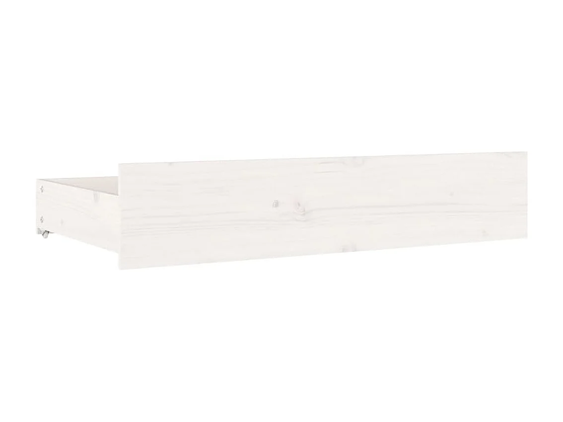 Estrutura de cama com gavetas 200x200 cm branco