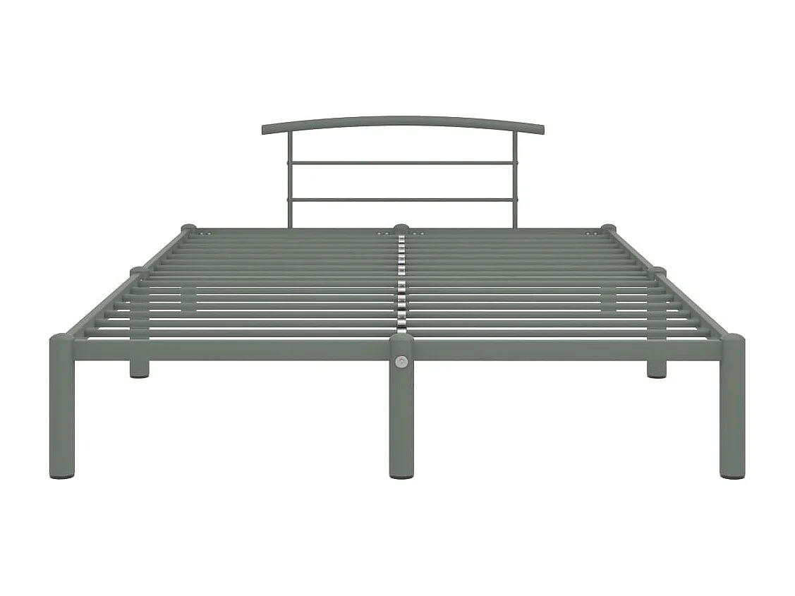 Estrutura de cama 160x200 cm metal cinzento