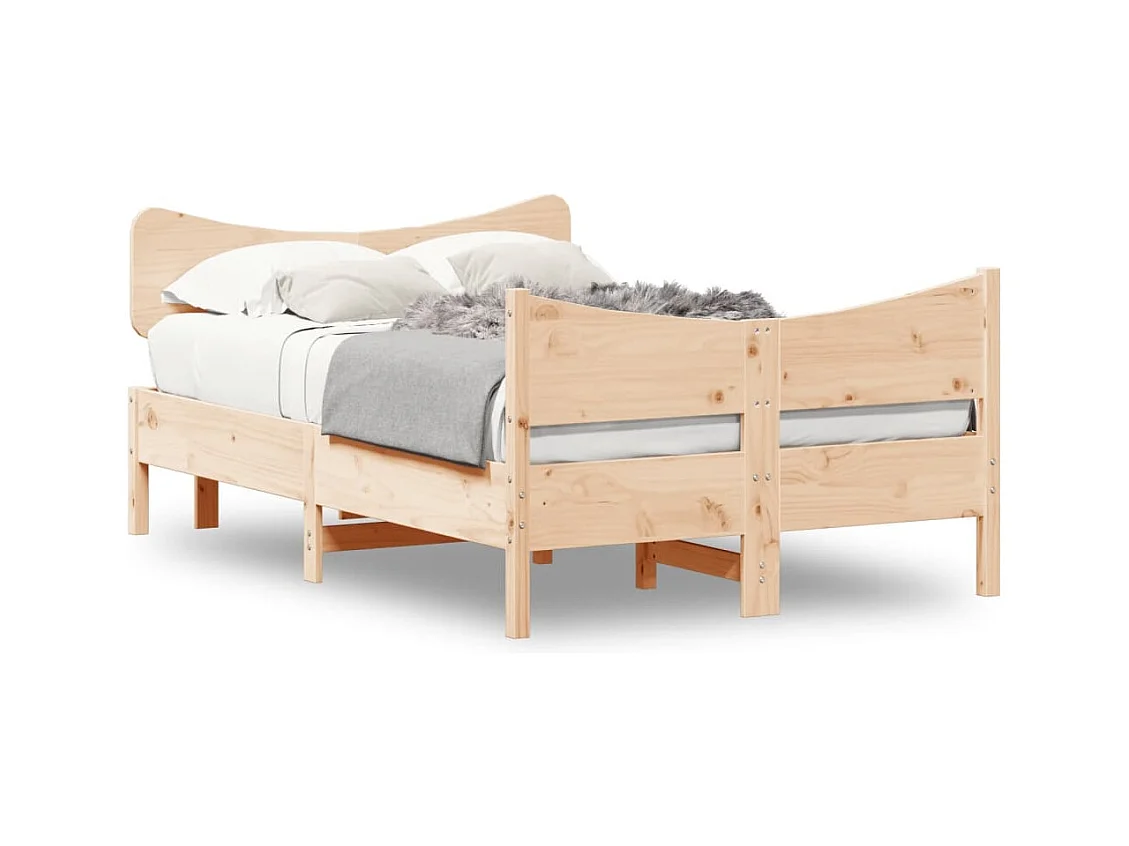 Bedframe zonder matras massief grenenhout 120x200 cm