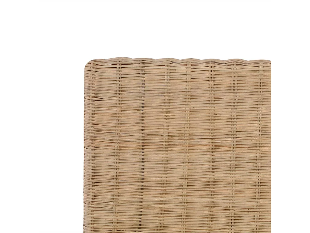 Estrutura de cama artesanal em vime natural 160x200 cm