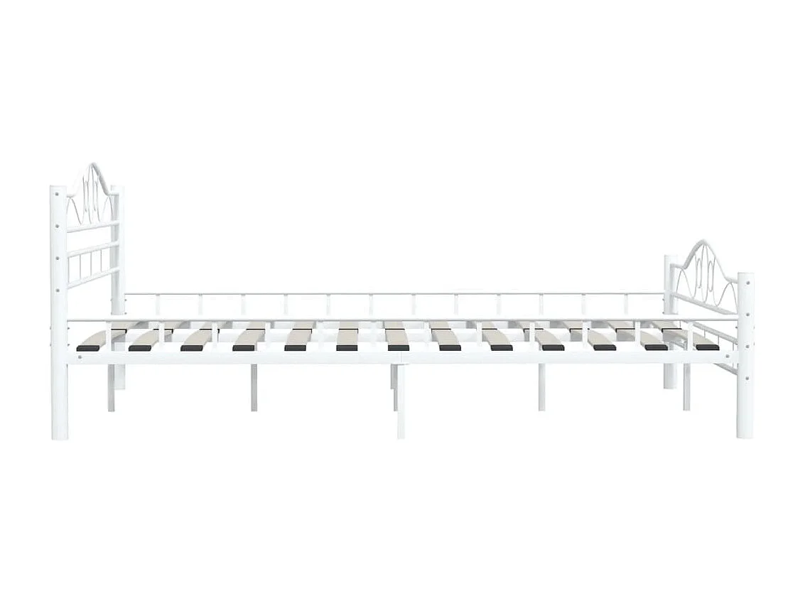 Estrutura de cama 160x200 cm metal branco