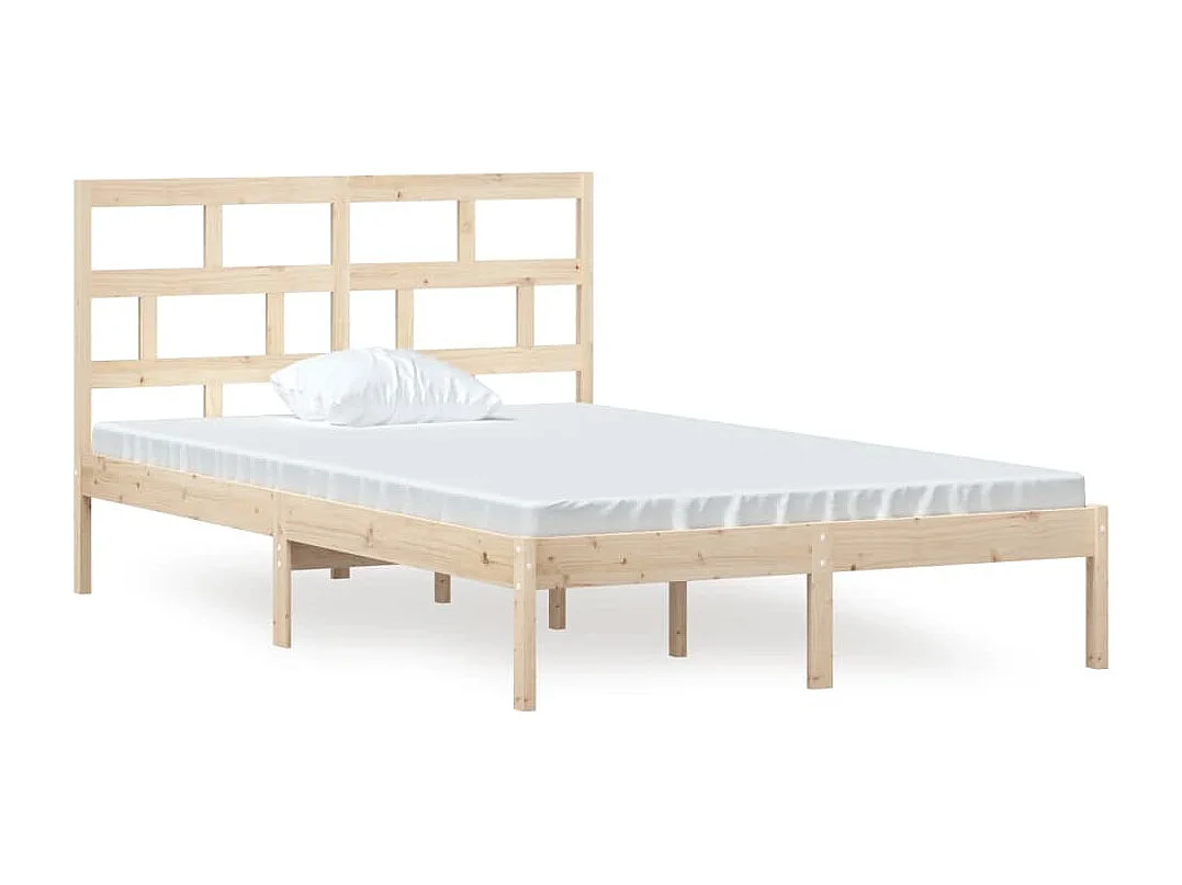 Estrutura de cama 120x200 cm madeira de pinho maciça