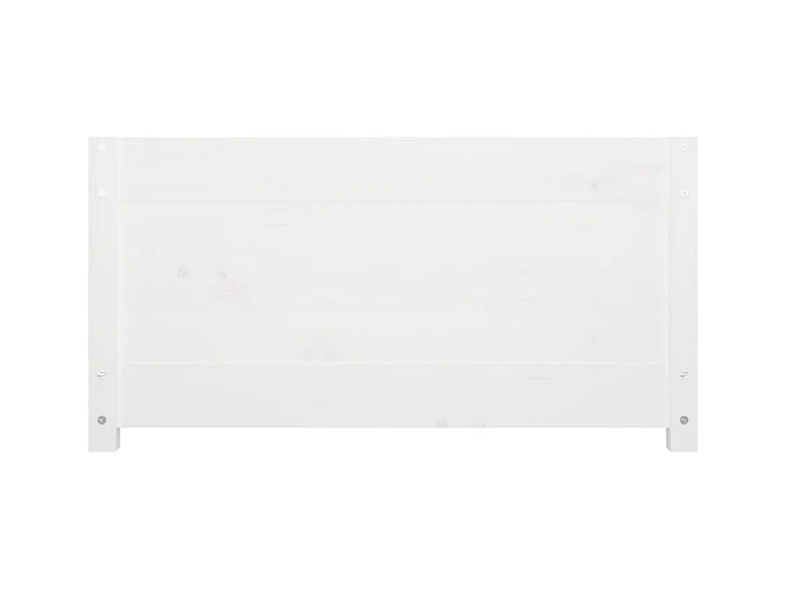 Lit de jour Blanc 80x200 cm Bois de pin massif