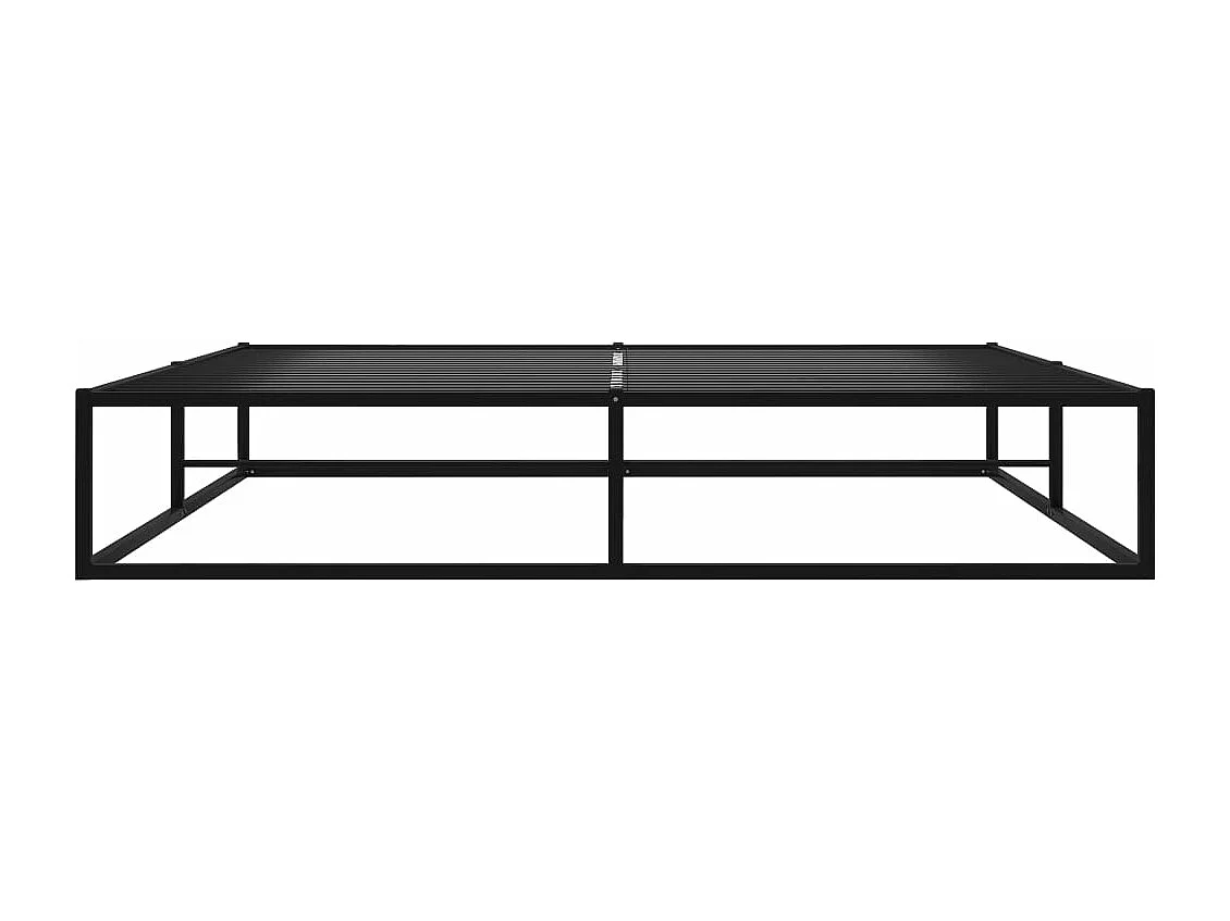 Estructura de cama de metal negra 160x200 cm