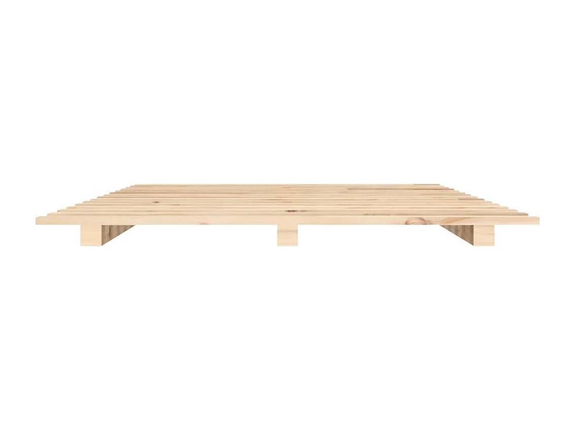 Cadre de lit 140x190 cm bois de pin massif