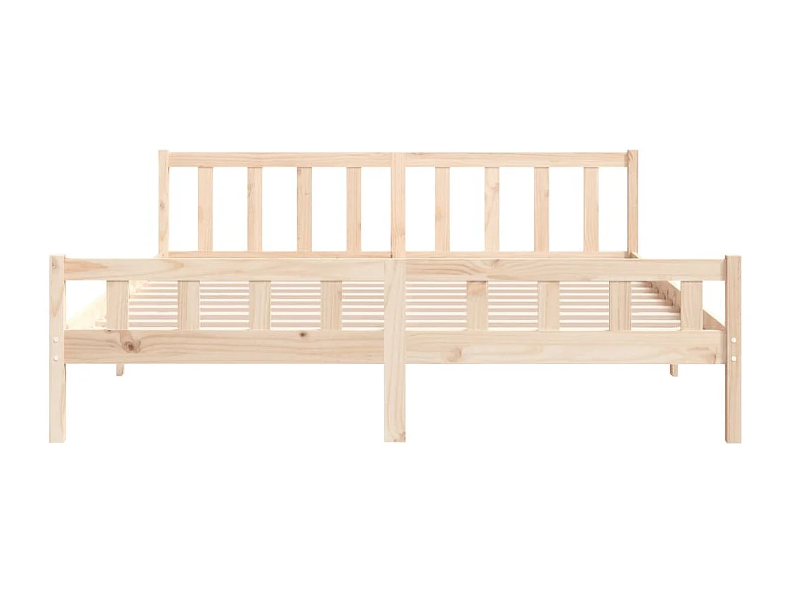Estructura de cama de madera maciza 160x200 cm
