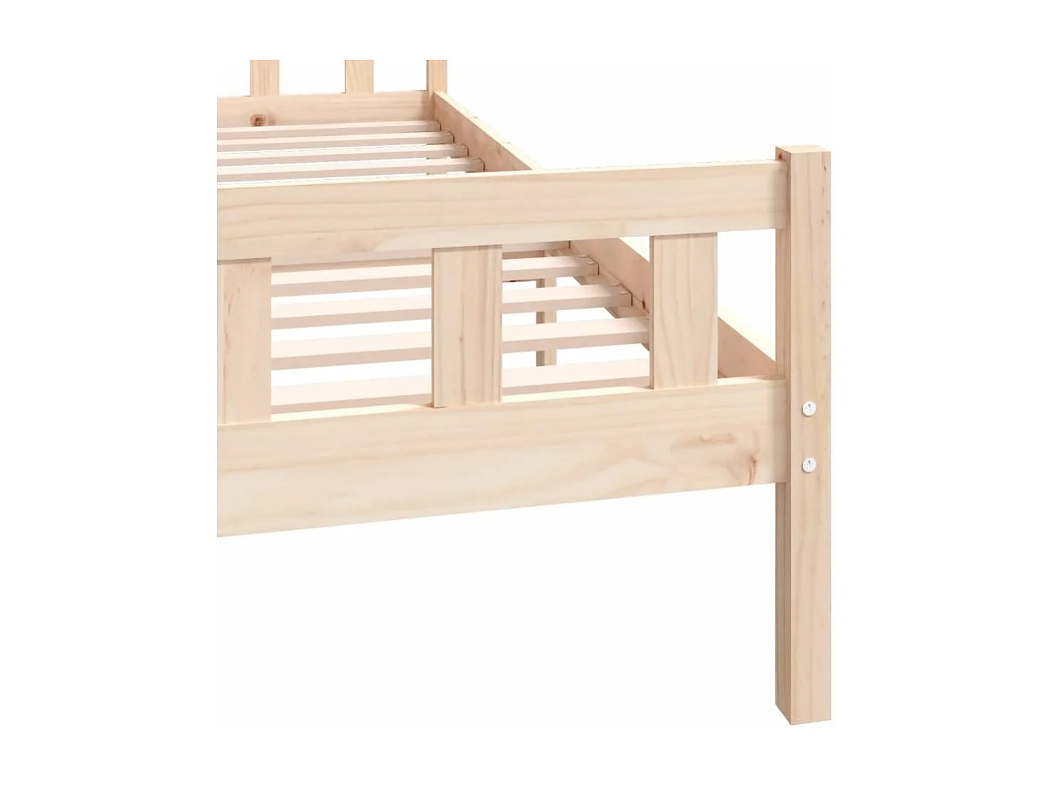 Estructura de cama de madera maciza 160x200 cm