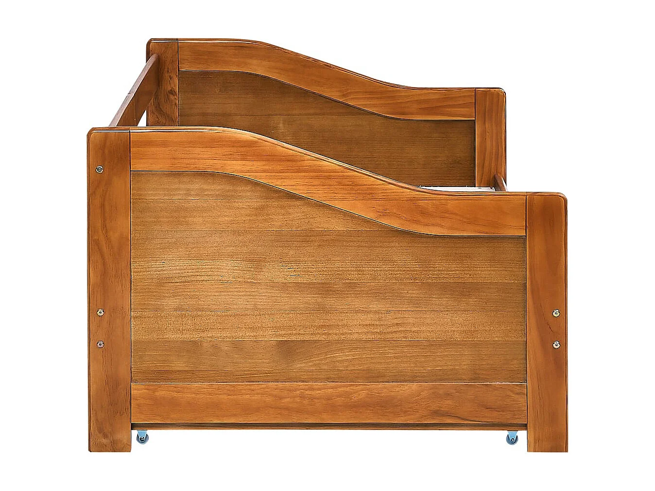 Cadre de lit extensible Marron miel Bois de pin 90x200 cm