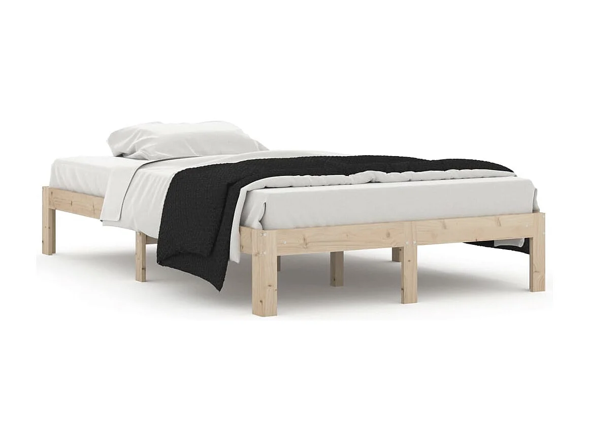 Estrutura de cama 120x200 cm pinho maciço