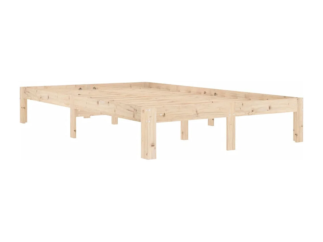 Estrutura de cama 120x200 cm pinho maciço