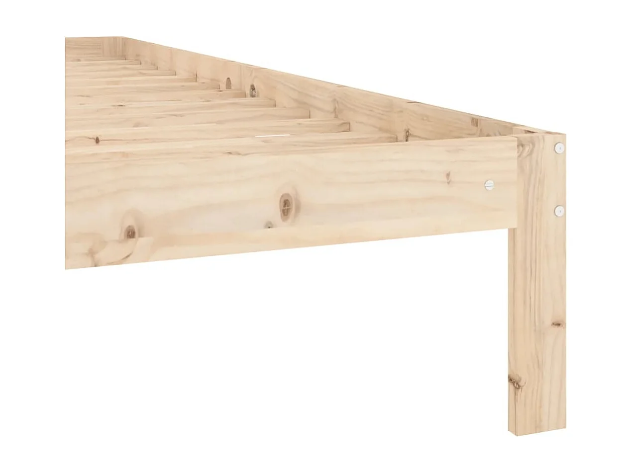 Estrutura de cama 120x200 cm pinho maciço