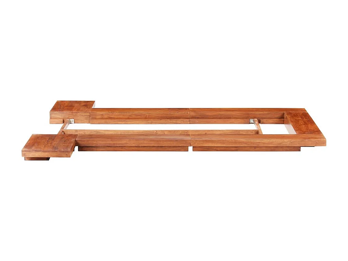Cadre de lit Futon japonais Bois d'acacia massif 100x200 cm
