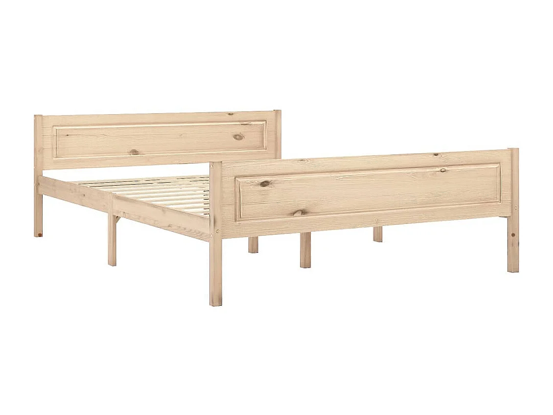 Cadre de lit Bois de pin massif 160x200 cm