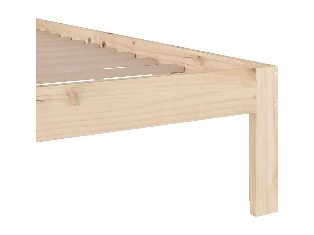 Cadre de lit bois massif 140x190 cm