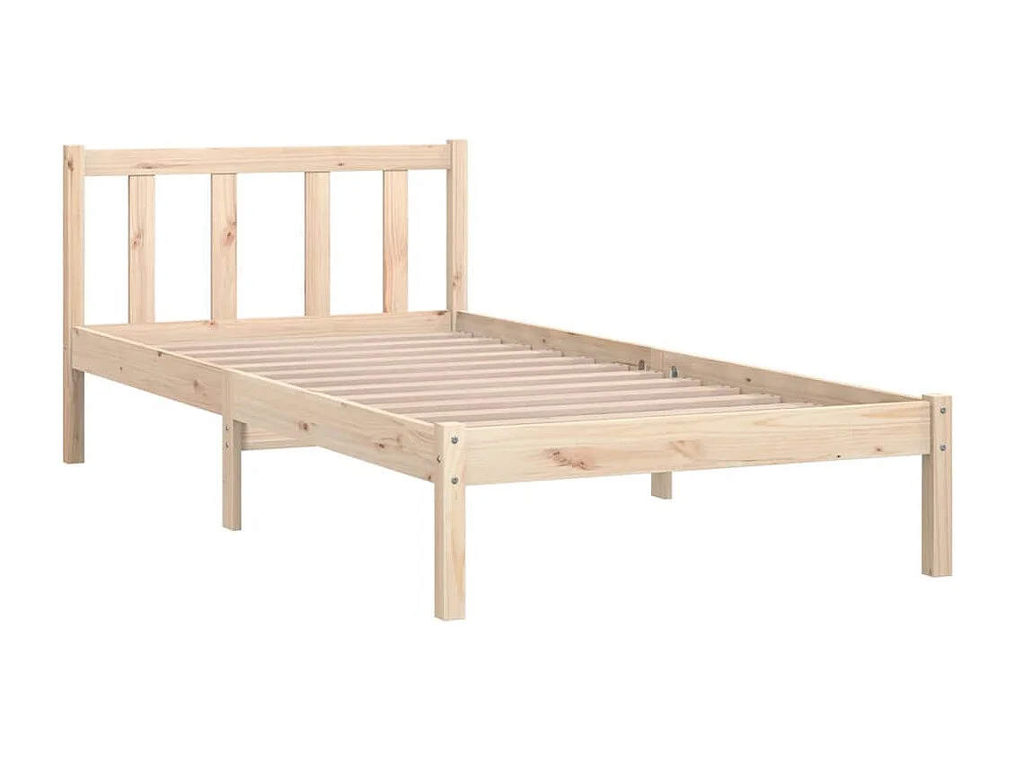 Estrutura de cama 90x200 cm pinho maciço