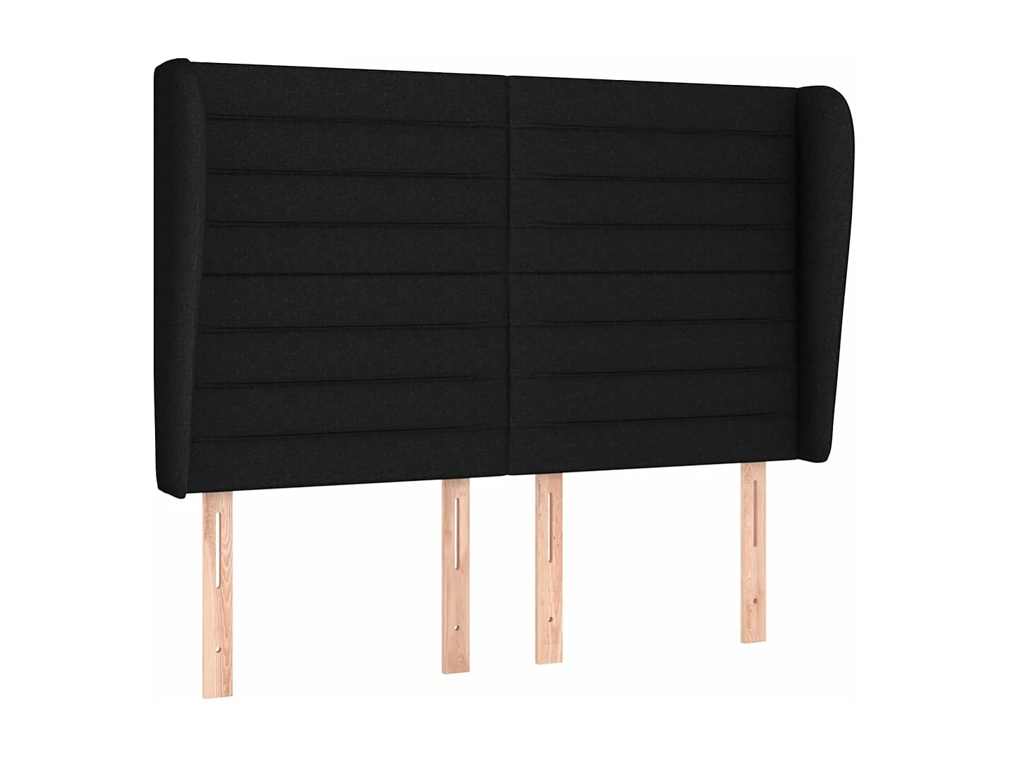 Cama com molas/colchão 140x190 cm tecido preto