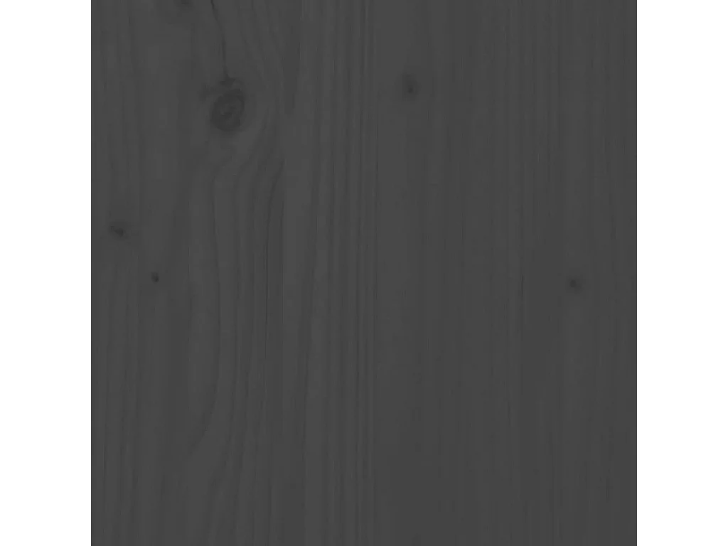 Sofá cama madera maciza de pino gris 80x200 cm