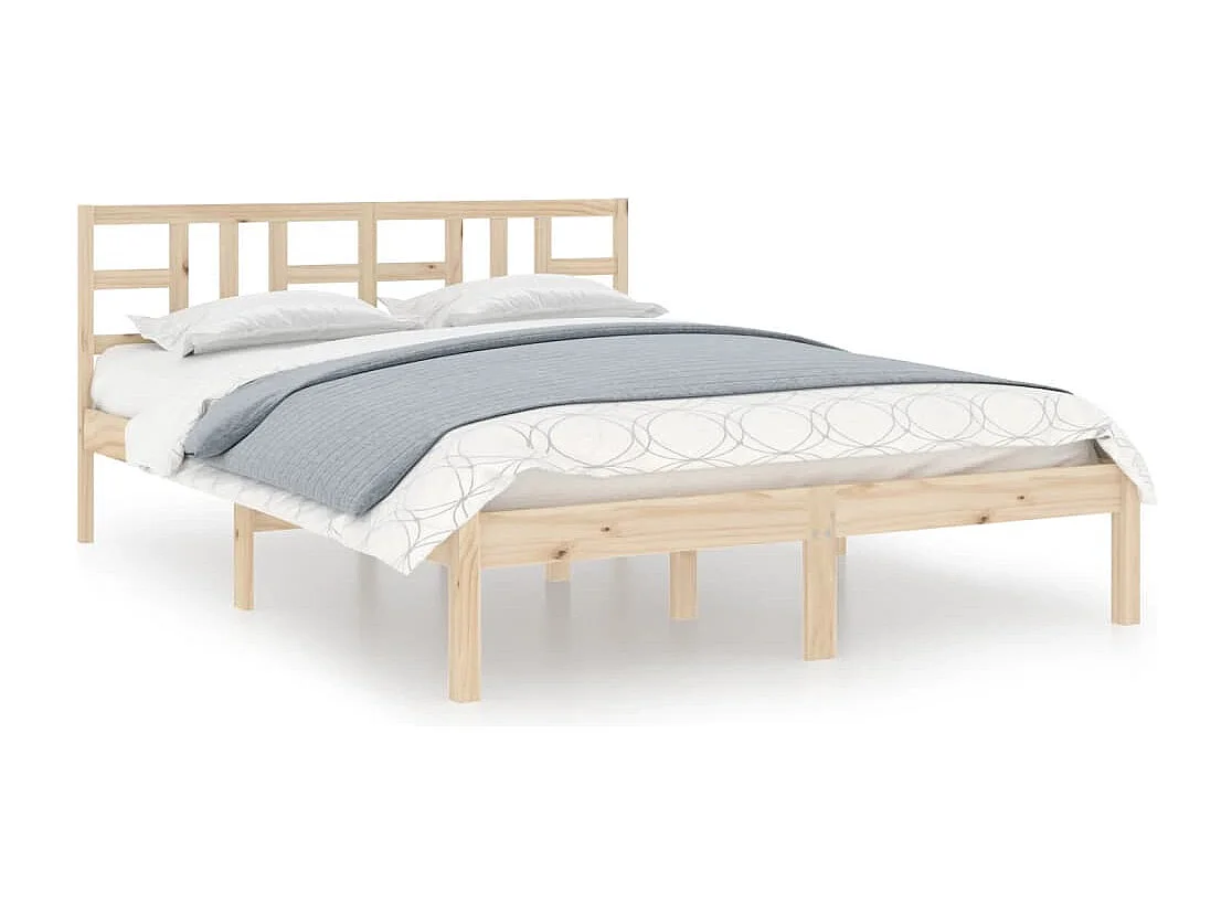 Estrutura de cama 120x200 cm madeira maciça