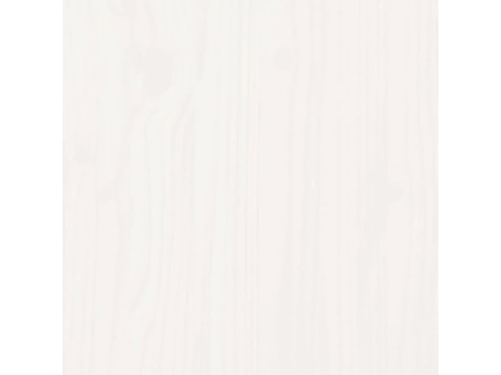 Estructura de cama individual madera maciza blanco 90x190 cm