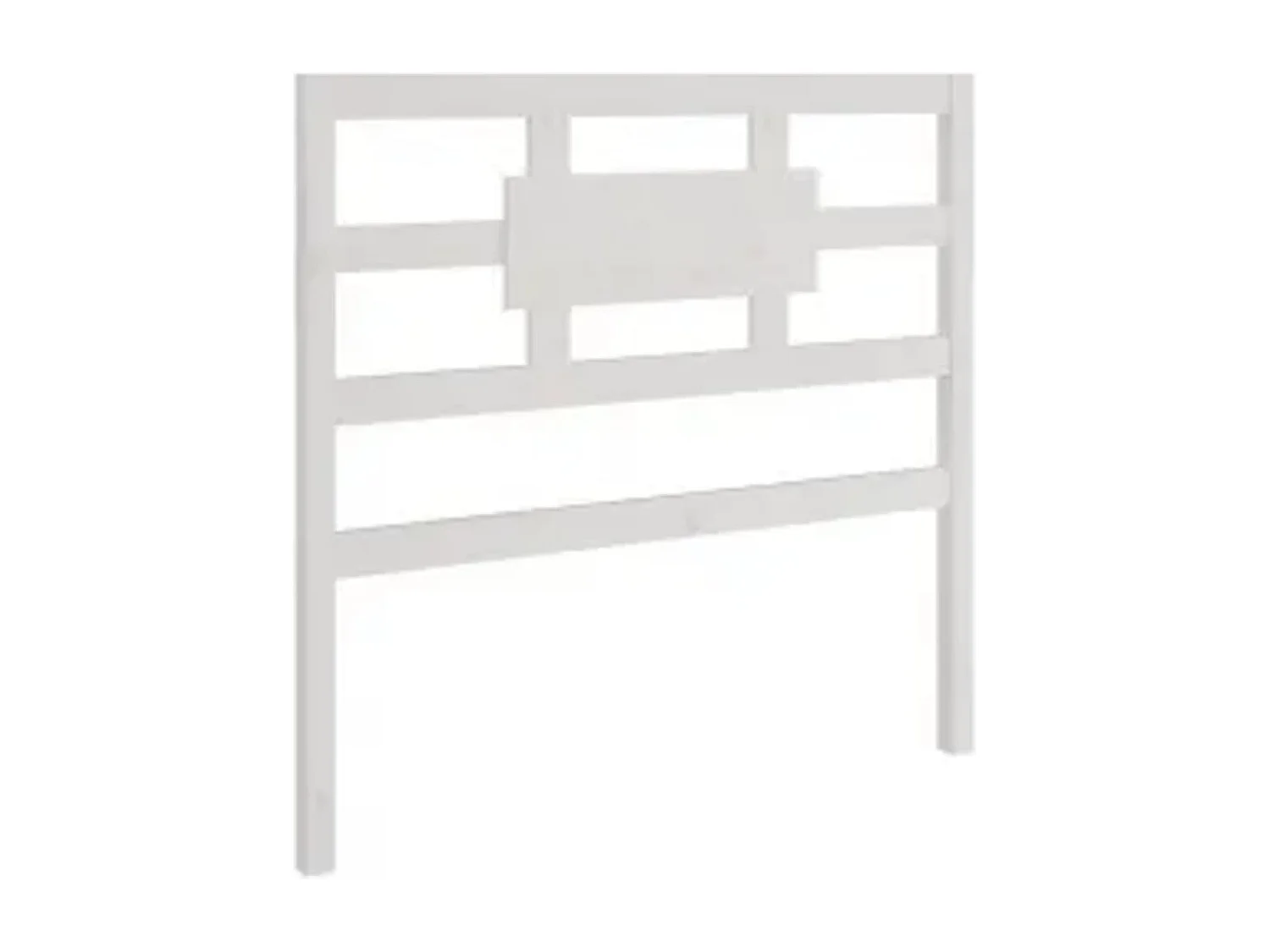 Estrutura cama de solteiro 90x190 cm madeira maciça branco