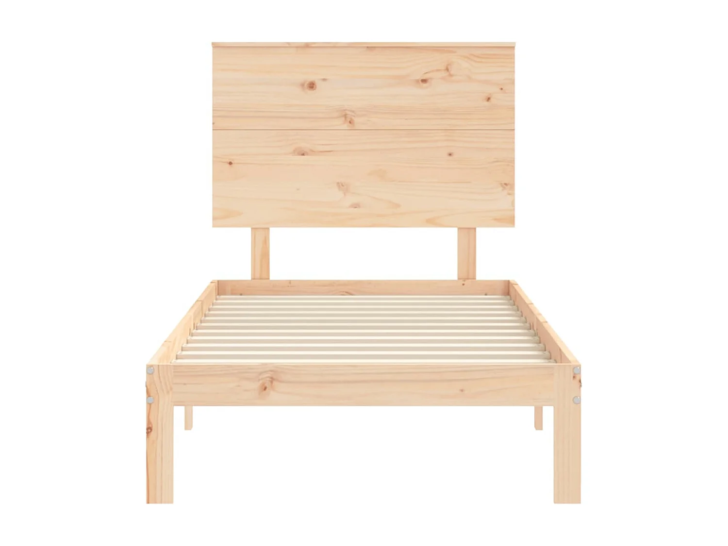 Cadre de lit et tête de lit 100x200 cm bois massif