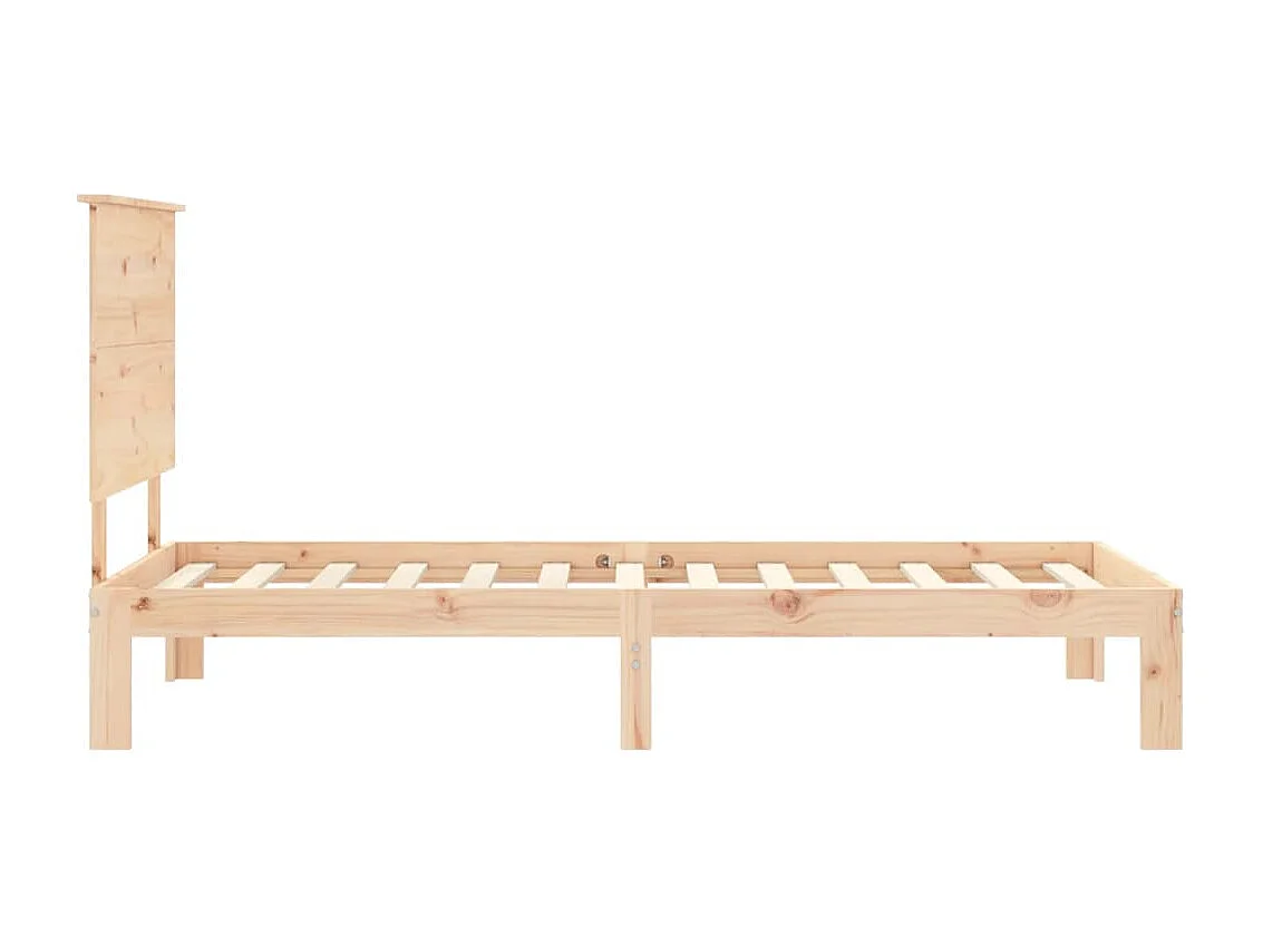 Cadre de lit et tête de lit 100x200 cm bois massif