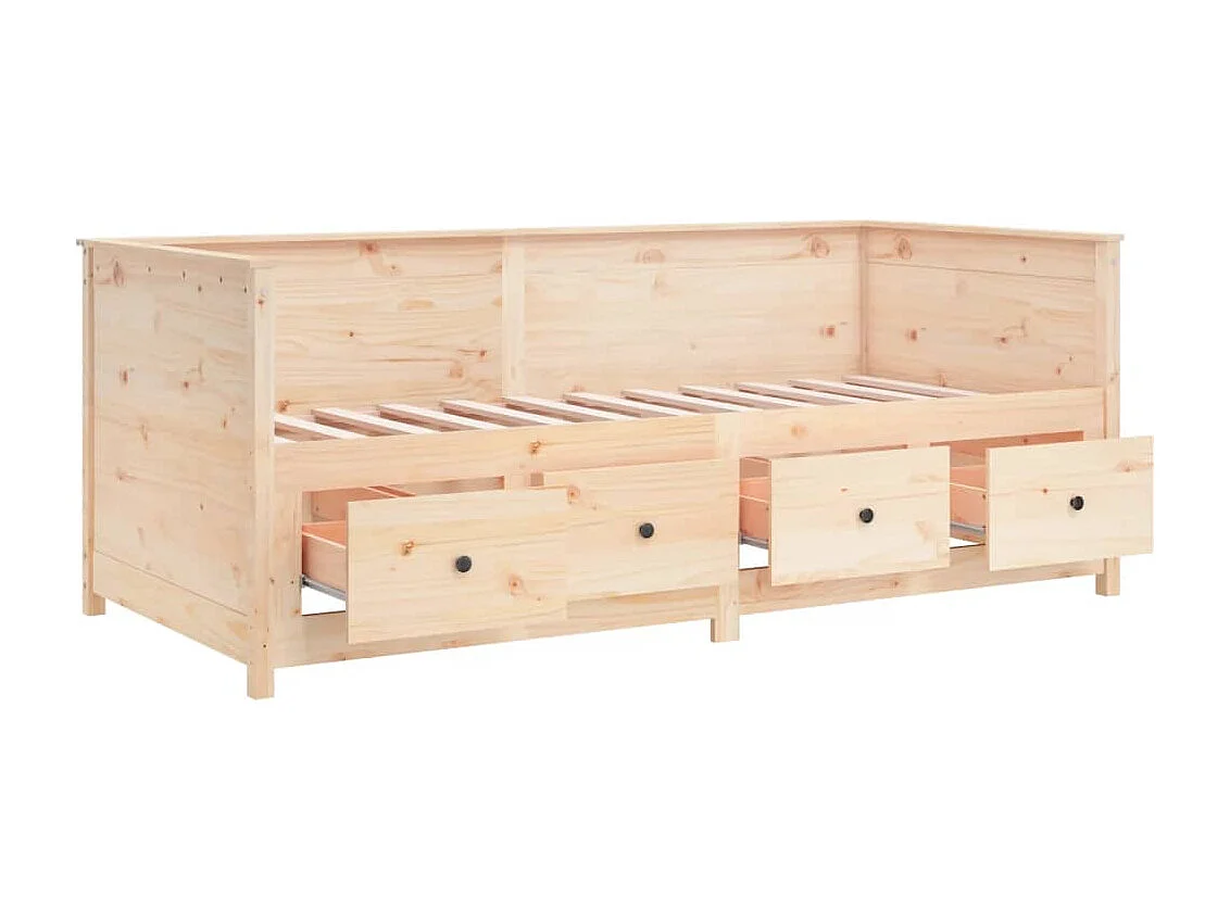 Lit de jour 90x200 cm Bois de pin massif