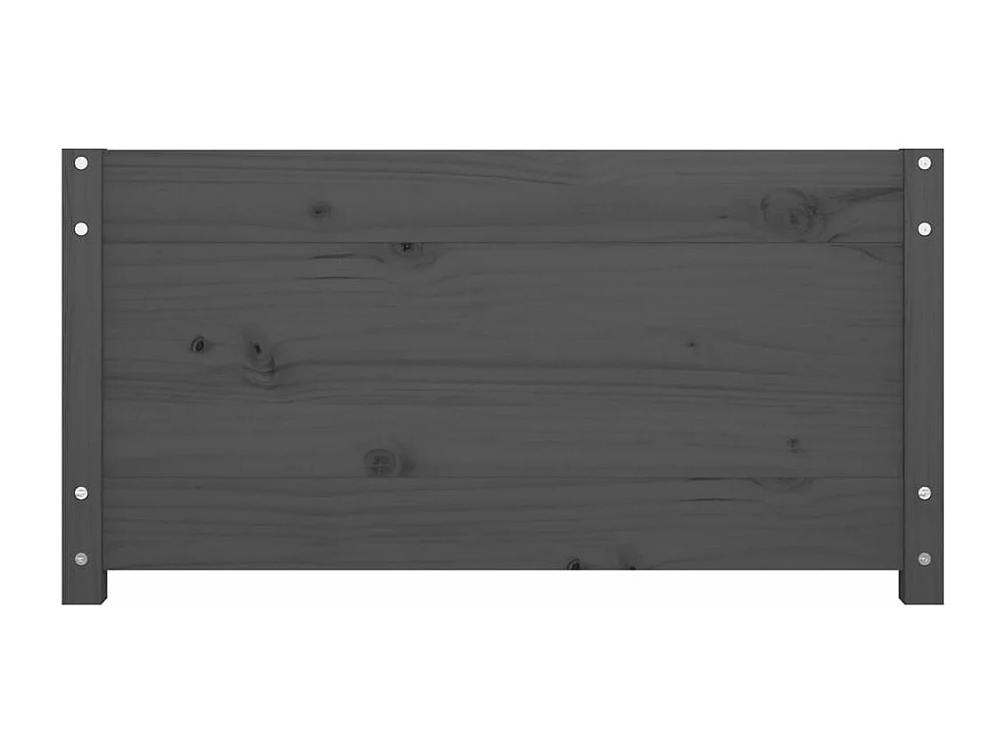 Sofá-cama 90 x 200 cm madeira de pinho maciça cinzento