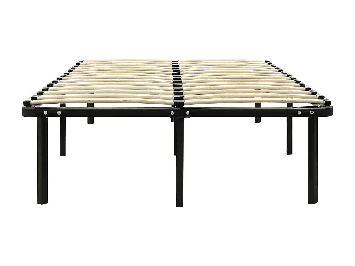 Estructura de cama de metal negro 160x200 cm