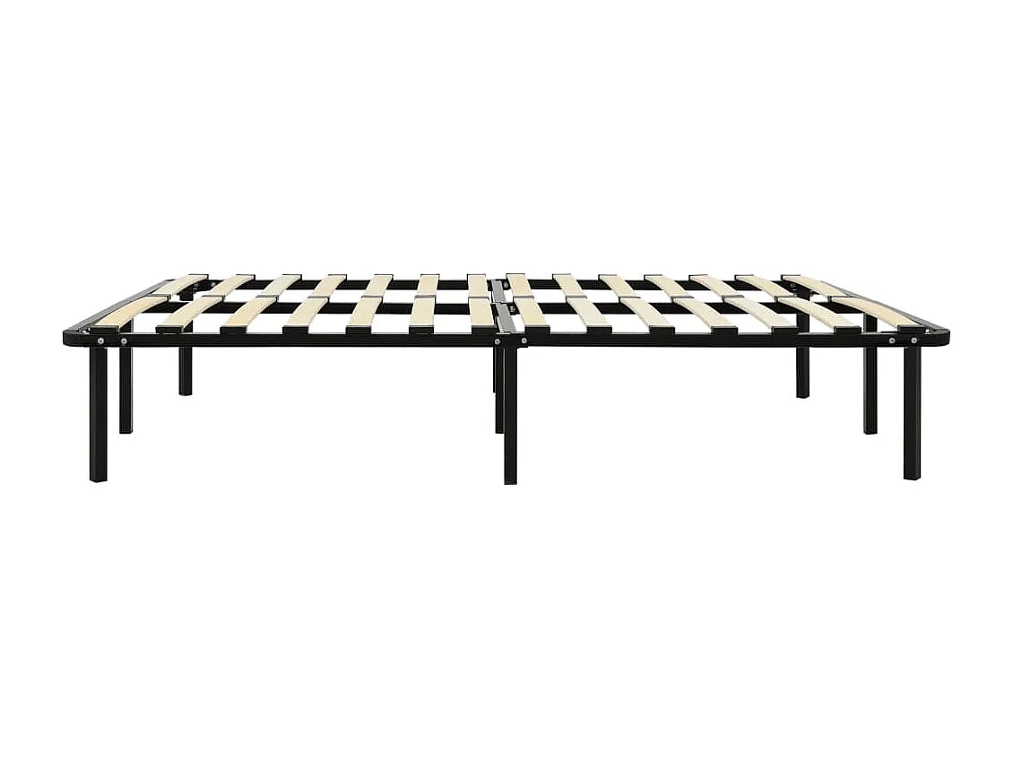 Estructura de cama de metal negro 160x200 cm