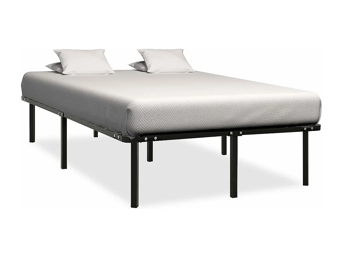 Estructura de cama de metal negro 160x200 cm