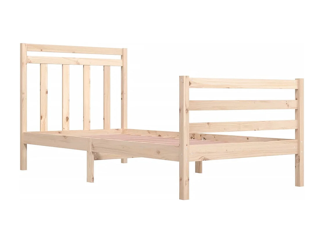 Cadre de lit Bois massif 100x200 cm