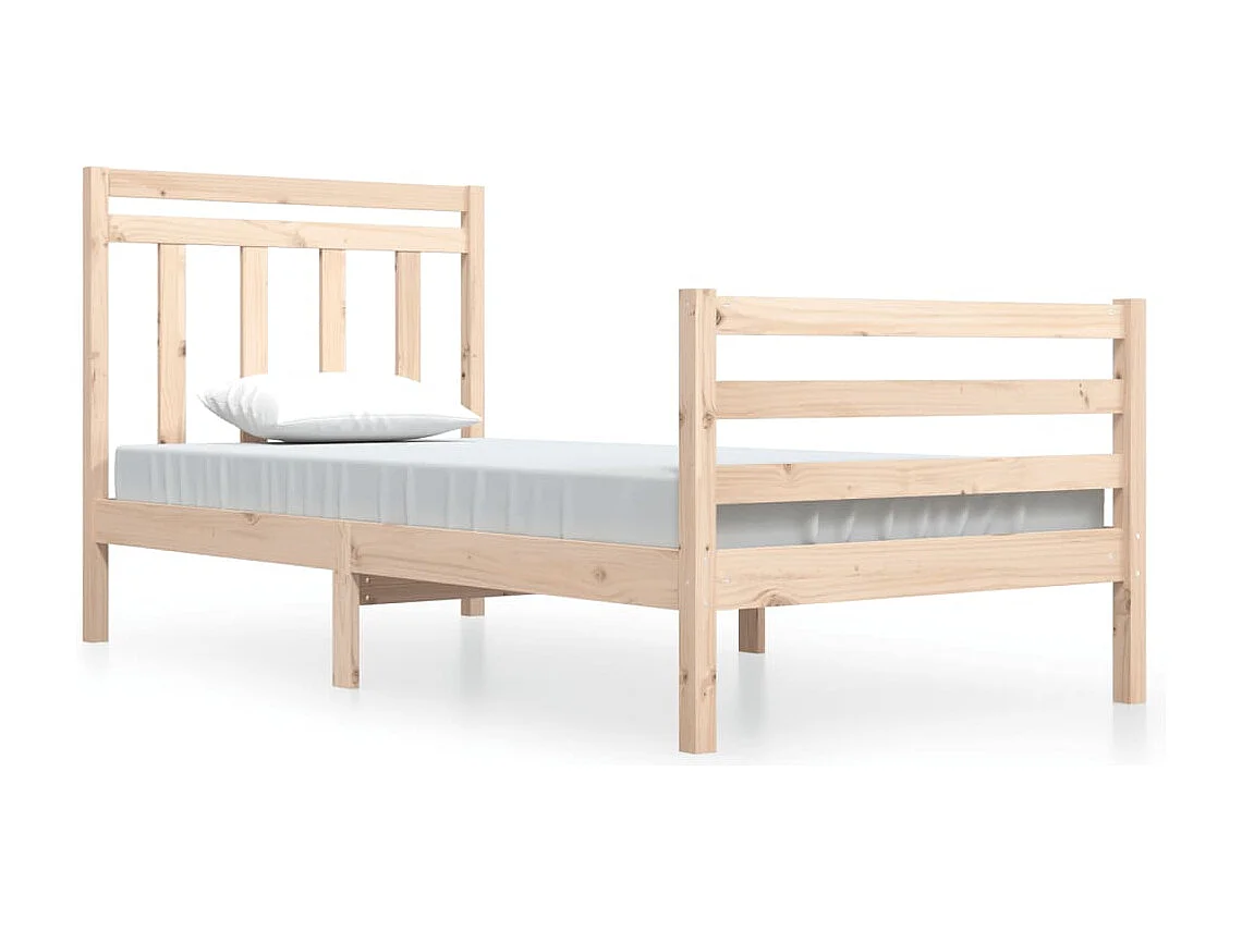 Estrutura de cama 100x200 cm madeira maciço