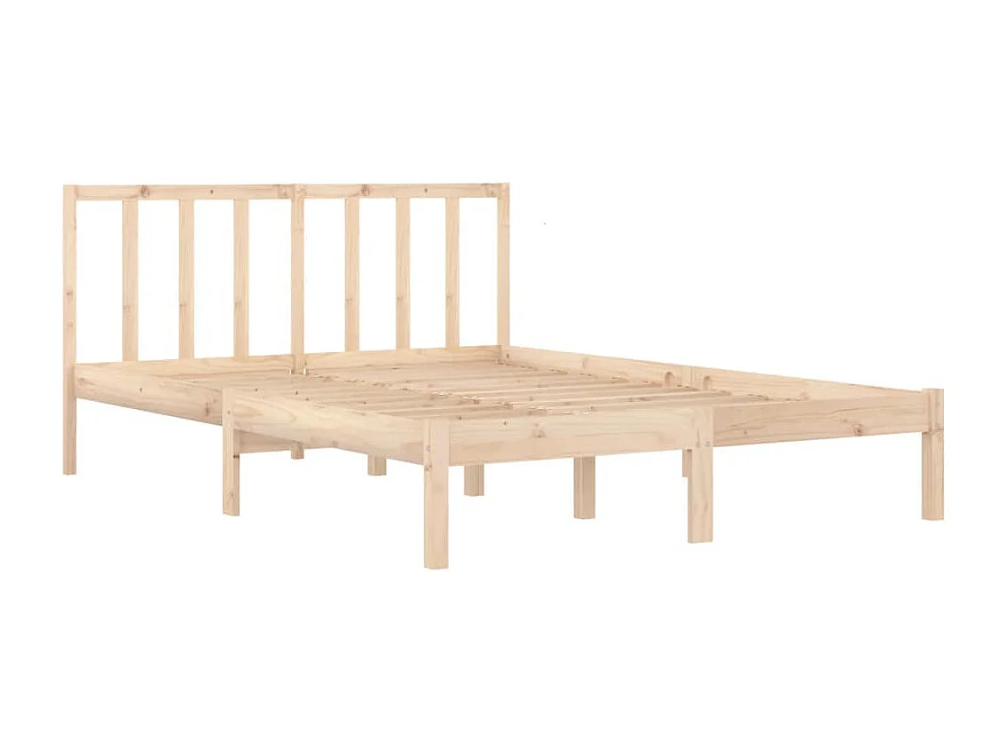 Cadre de lit Bois de pin massif 120x200 cm