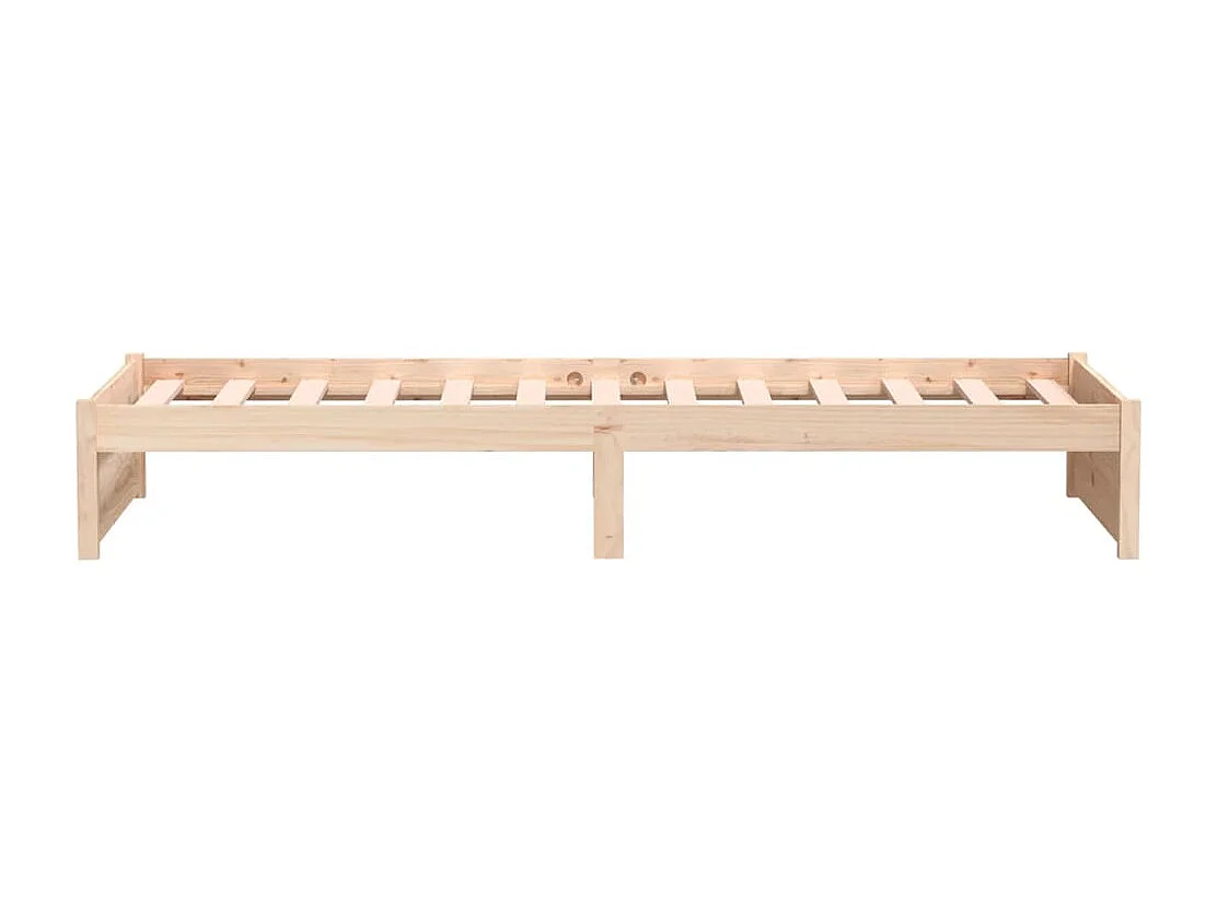 Estrutura de cama pequena solteiro 75x190 cm madeira maciça