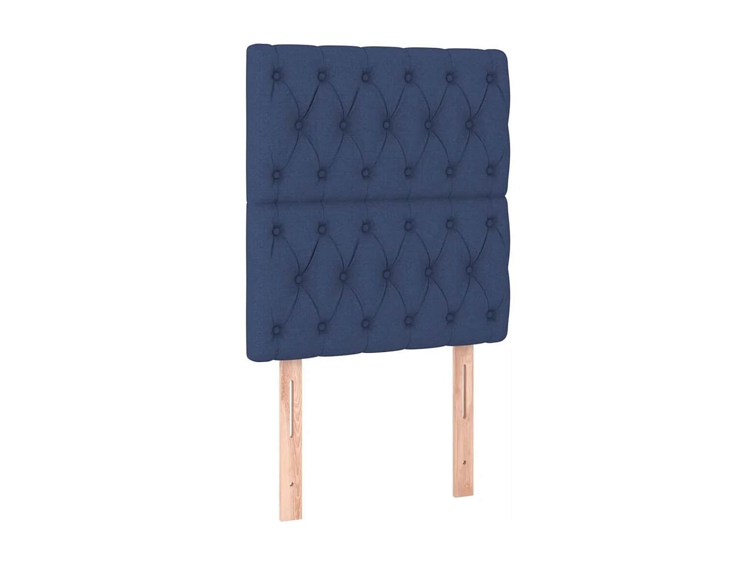 Cama com molas/colchão 80x200 cm tecido azul